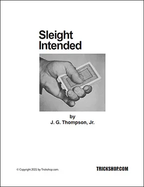 Sleight Intended book from Trickshop.com